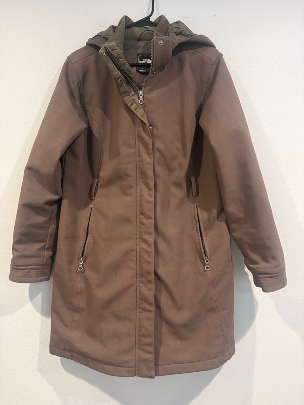 The North Face Brown Utility Jacket with Removable Hood